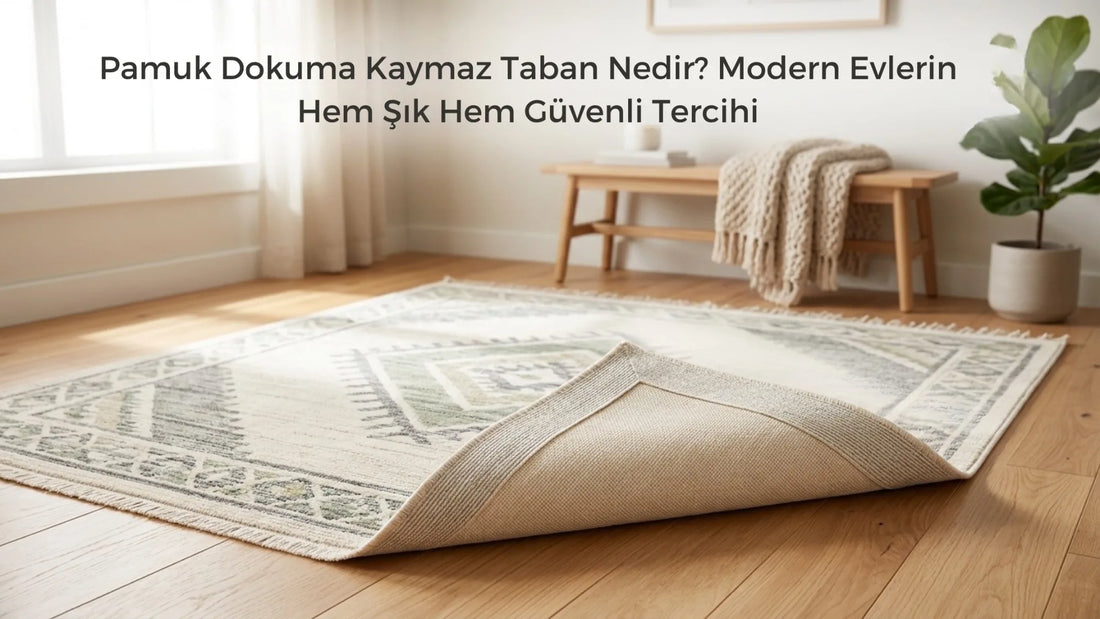 Pamuk Dokuma Kaymaz Taban Nedir Modern Evlerin Hem Şık Hem Güvenli Tercihi