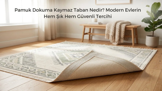 Pamuk Dokuma Kaymaz Taban Nedir Modern Evlerin Hem Şık Hem Güvenli Tercihi
