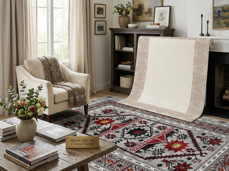 Dijital Baskılı Leke Tutmaz Kolay Temizlenir Pamuk Dokuma Taban Klasik Estetik Desenli Özel Ölçü Özelliği İle Evinizin Her Köşesine Uygun Halılar