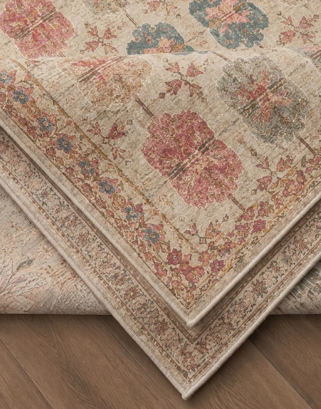Koridor ve antre için pamuk taban dekoratif kilim, dayanıklı dokuma yapısı sayesinde uzun süreli kullanım sunar
