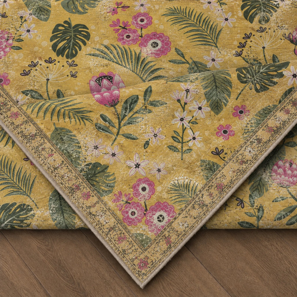 Dekoratif koridor halısı doğal dokuma kilim, ince yapısı sayesinde kolay taşınabilir ve pratik kullanım sağlar