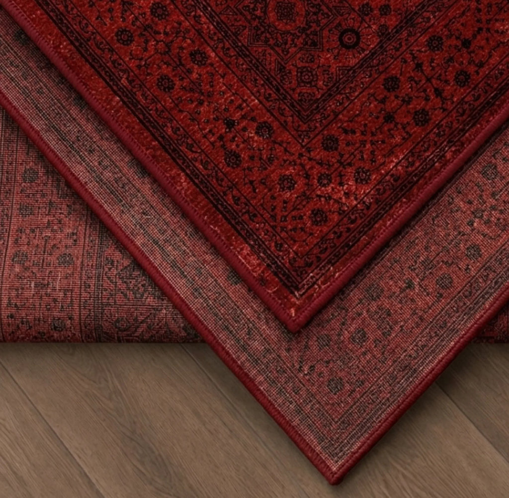 Dekoratif doğal iplik salon halısı, koridor ve antre alanlarında estetik görünüm sağlayan şönil dokuma kilim modeli