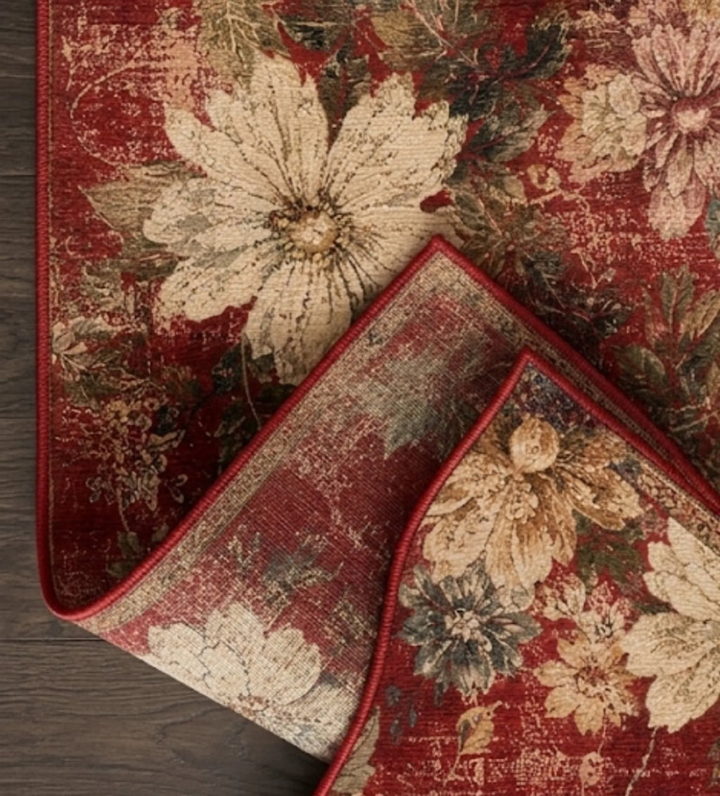 Doğal iplik dokuma kilim modeli, geleneksel motifleri modern yaşam alanlarına taşıyan estetik pamuk tabanlı halı
