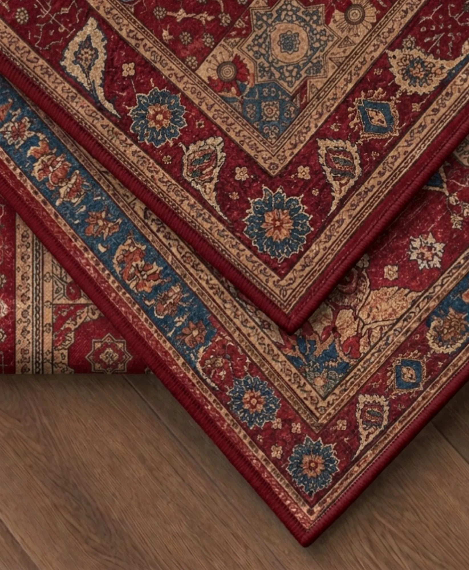 Doğal iplik salon kilimi, pamuk tabanlı dayanıklı yapısıyla günlük kullanıma uygun şık ve modern halı tasarımı
