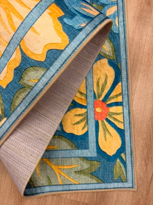 Canlı desenli polyester yüzeyli dijital baskı halı