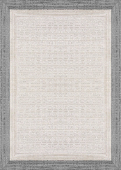 gri sisal desenli halı kaymaz pamuk taban salon