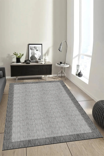 gri sisal halı doku yakın çekim dijital baskı
