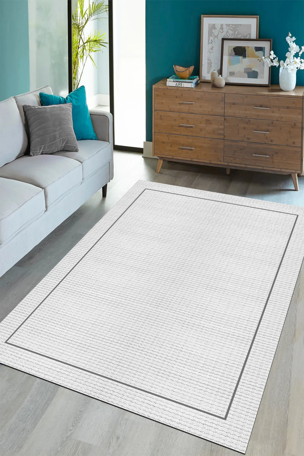 gri sisal halı doku yakın çekim dijital baskı