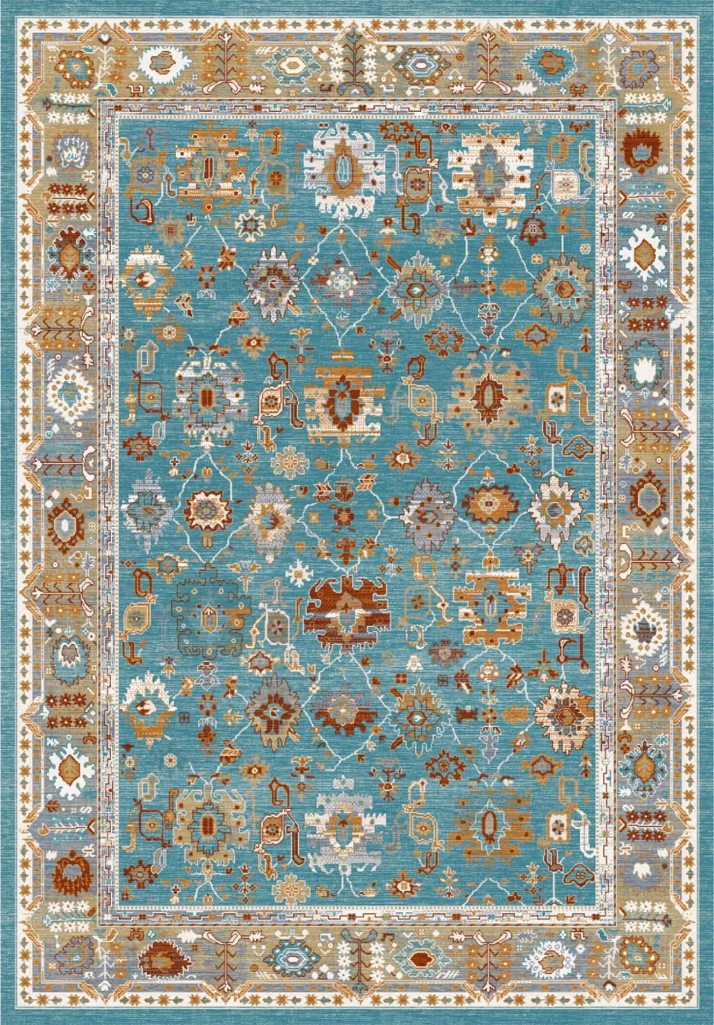 Halı,Salon Halısı,Dijital Baskı Halı, Ev Halısı, 6 m2 halı