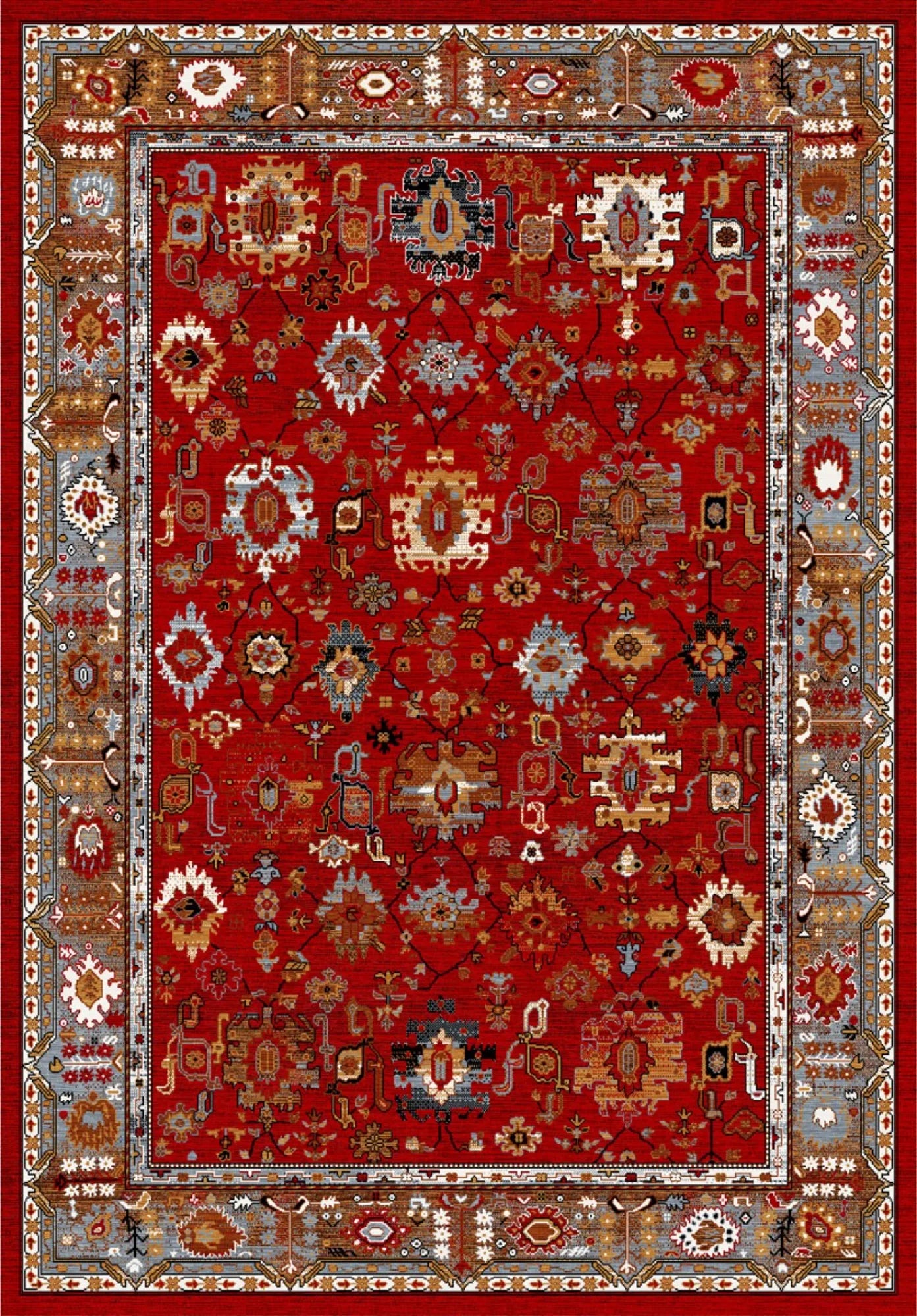 Halı,Salon Halısı,Dijital Baskı Halı, Ev Halısı, 6 m2 halı