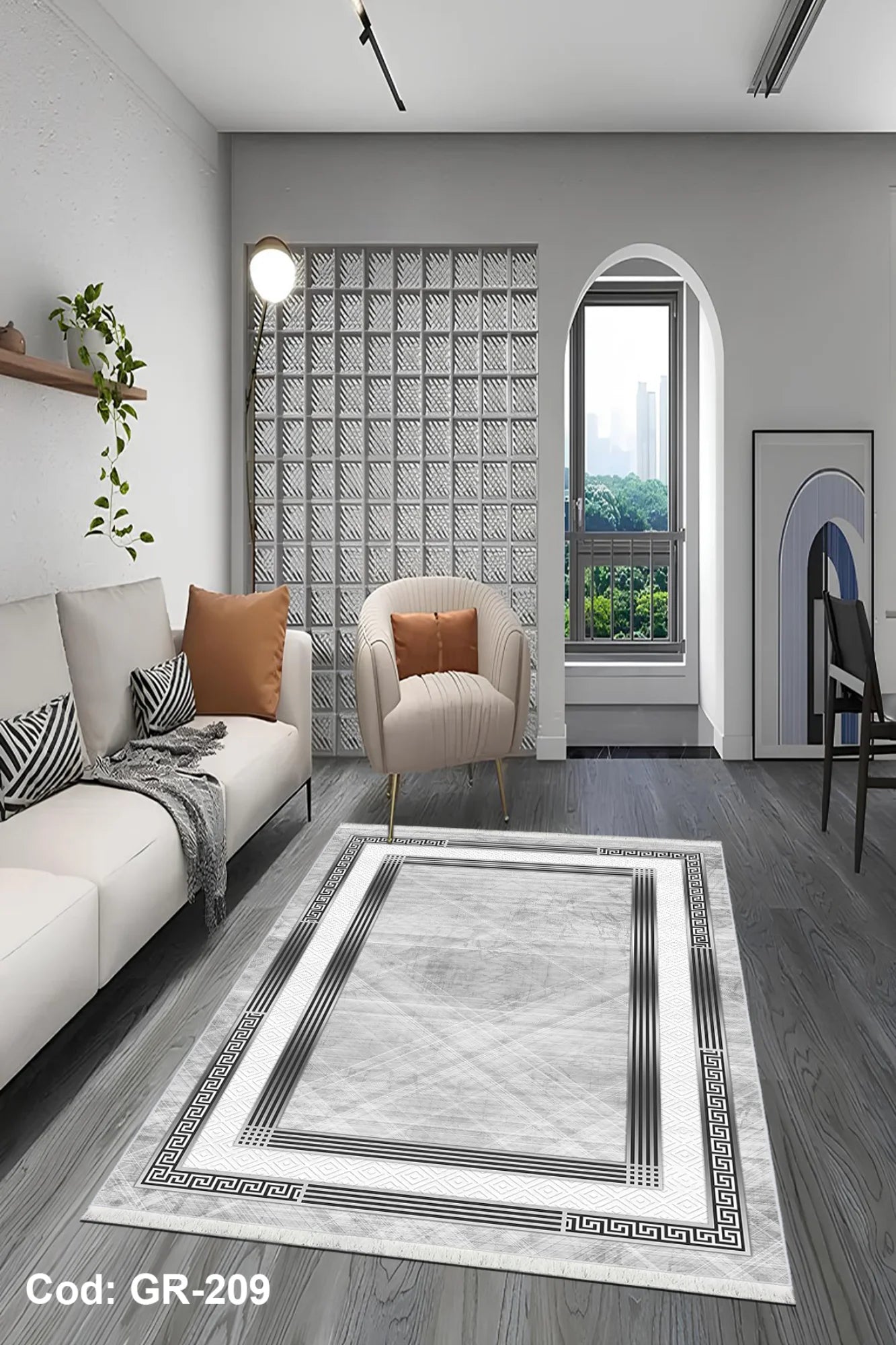 6m2 Dijital Baskı Kaymaz Taban Salon Halısı