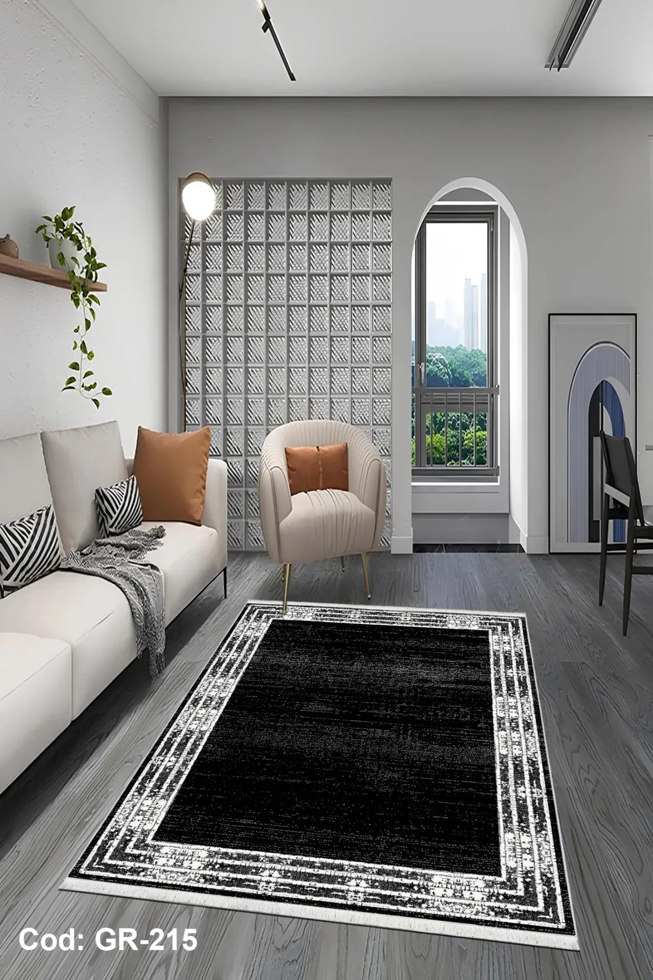 6m2 Dijital Baskı Kaymaz Taban Salon Halısı