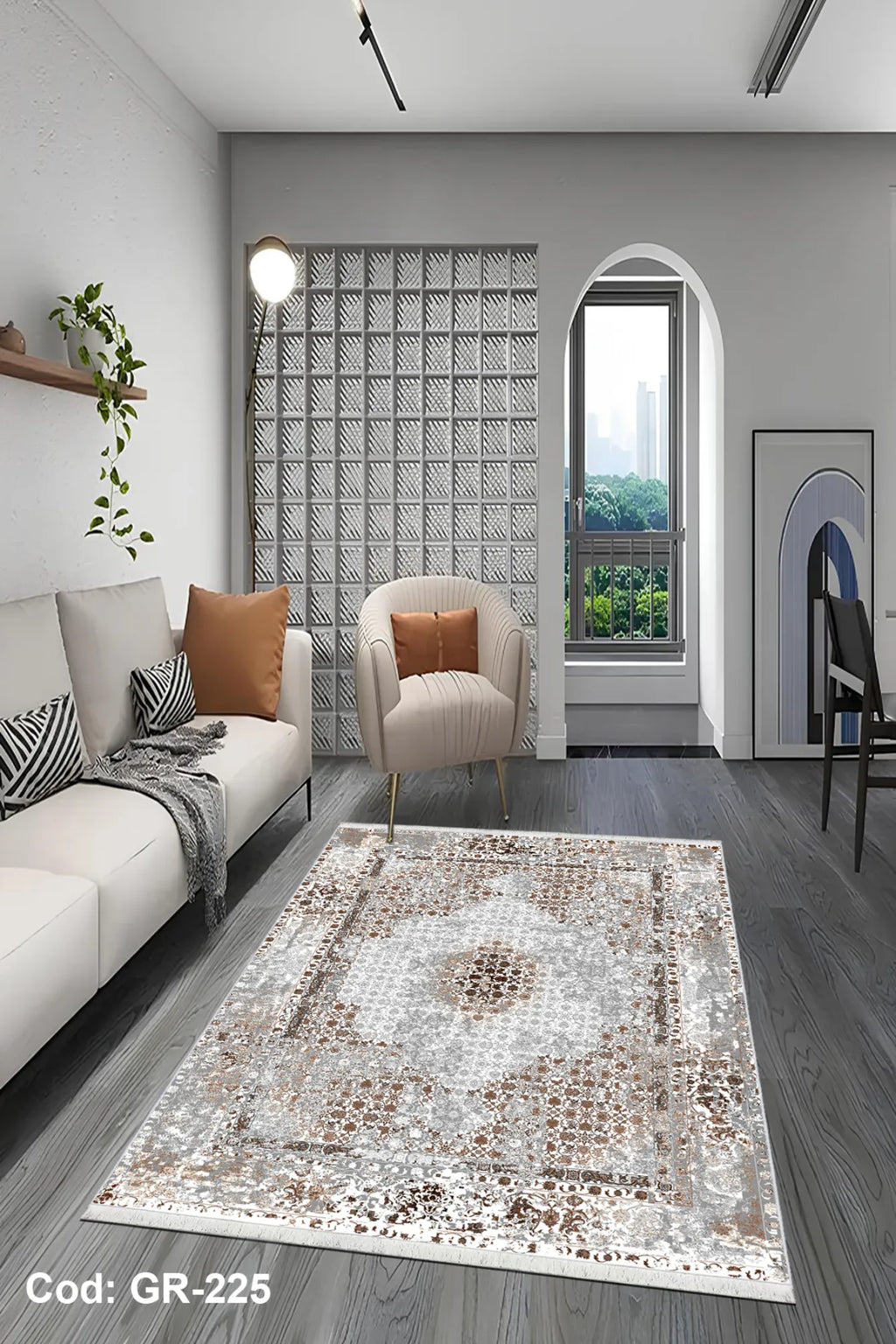 vizon salon halısı doku detayı kaymaz taban