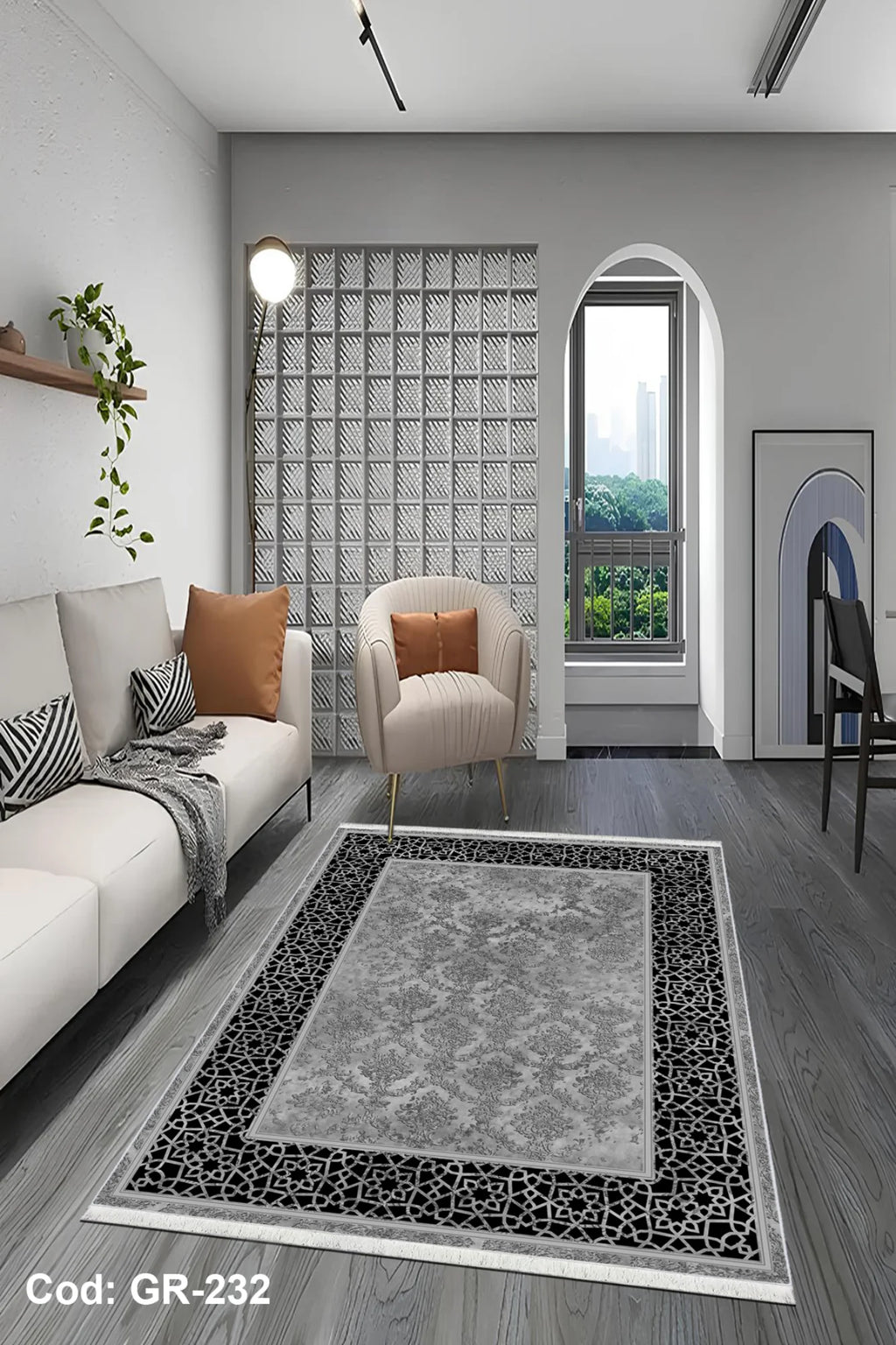 Siyah 4m2 Salon Halısı