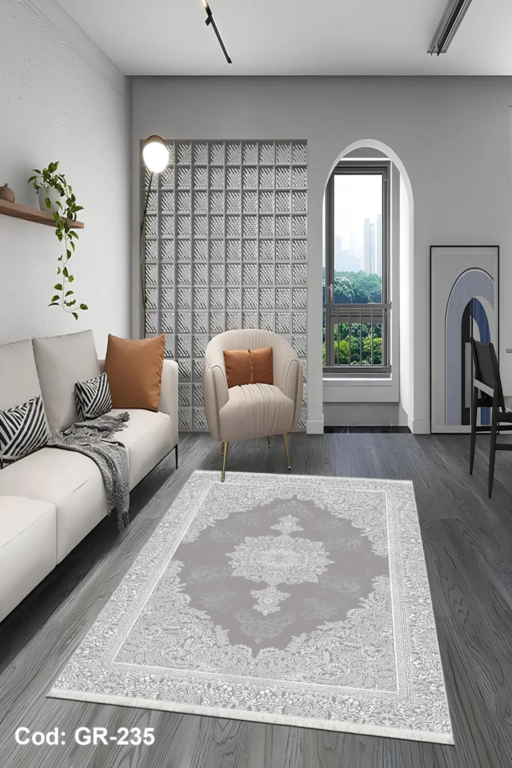 Makinede Yıkanabilir Kaymaz Taban Salon Halısı