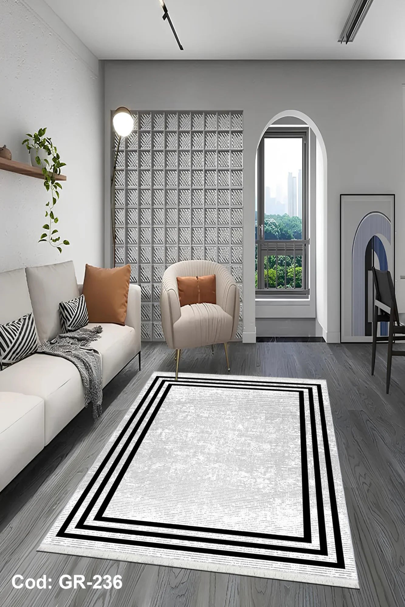 6m2 Dijital Baskı Kaymaz Taban Salon Halısı