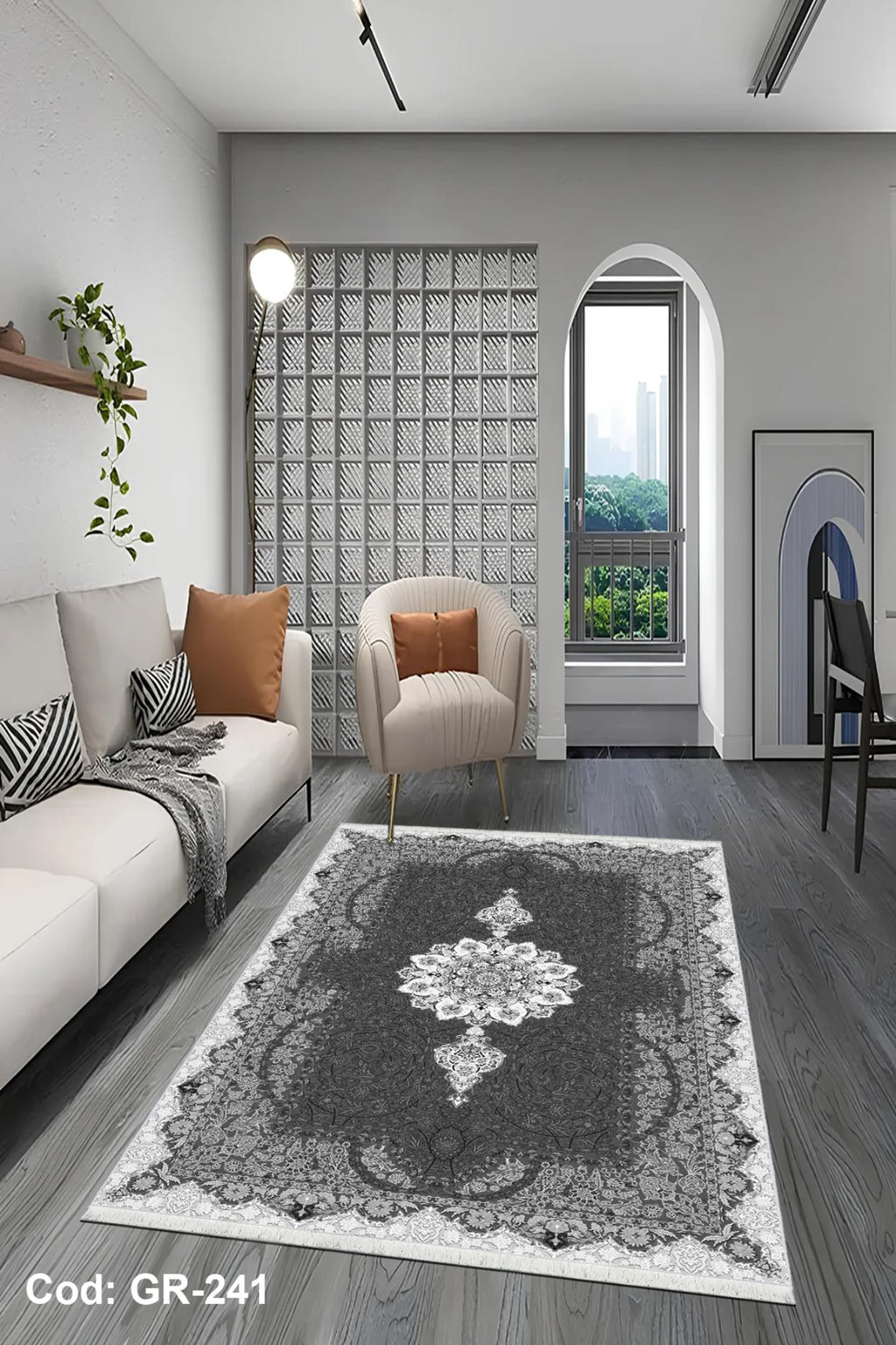 Gri 6m2 Salon Halısı