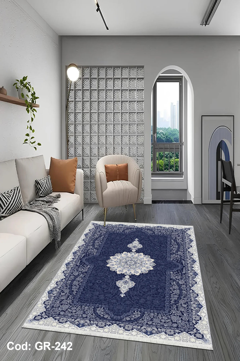 Mavi renk 6m2-4m2 salon,oturma odası,yatak odası halısı