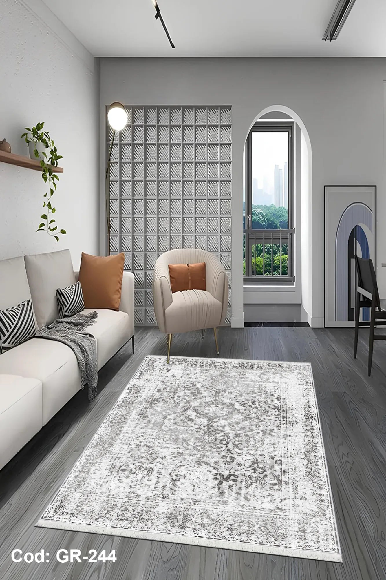 gri salon halısı doku detayı kaymaz taban