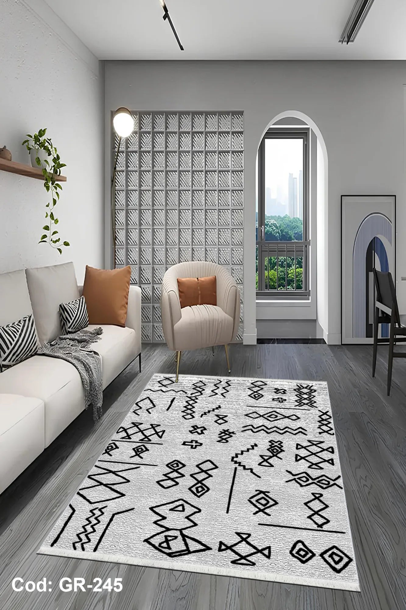 gri salon halısı doku detayı kaymaz taban
