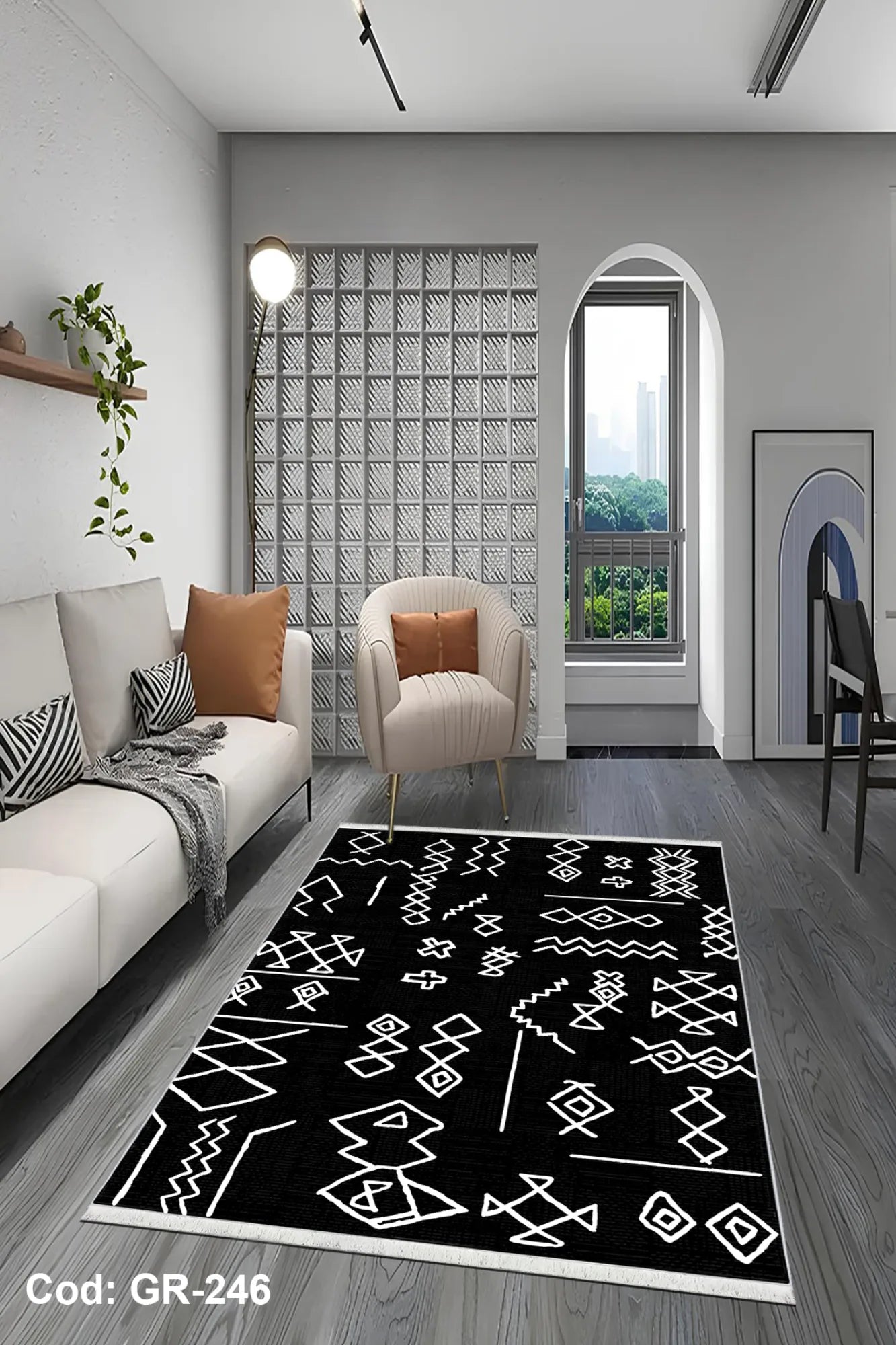 siyah salon halısı doku detayı kaymaz taban