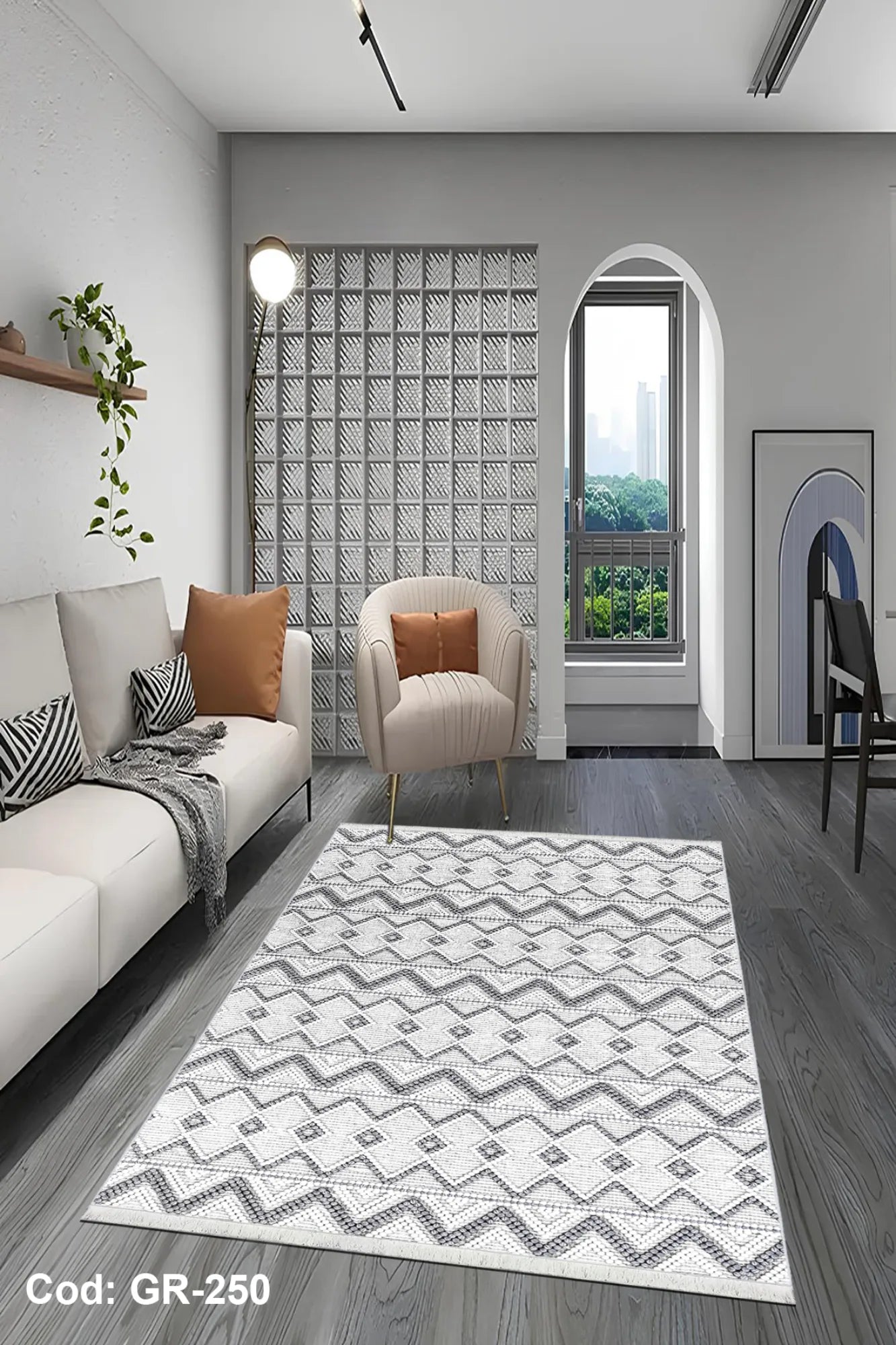 gri salon halısı doku detayı kaymaz taban