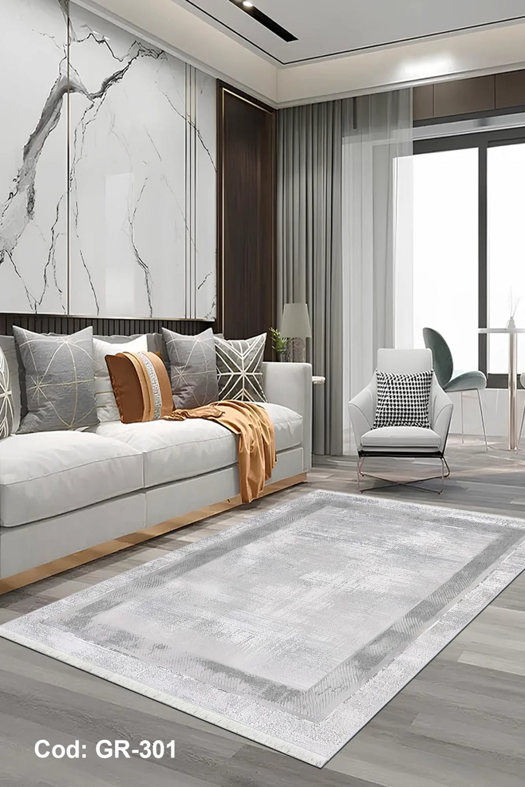 6m2 Dijital Baskı Kaymaz Taban Salon Halısı