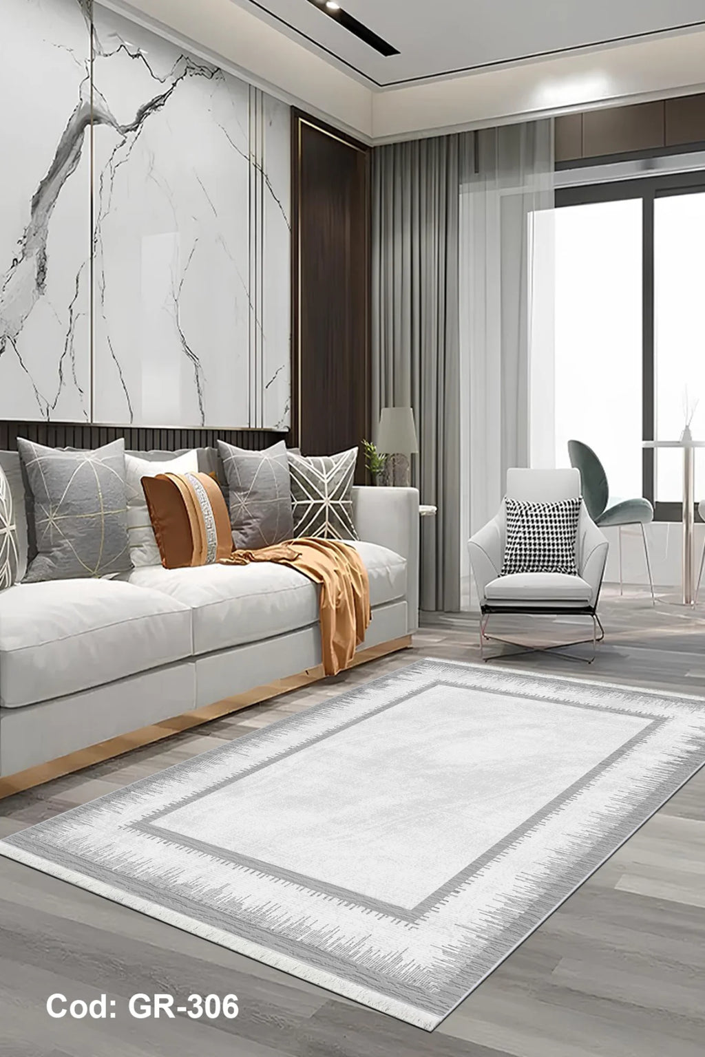 6m2 Dijital Baskı Kaymaz Taban Salon Halısı