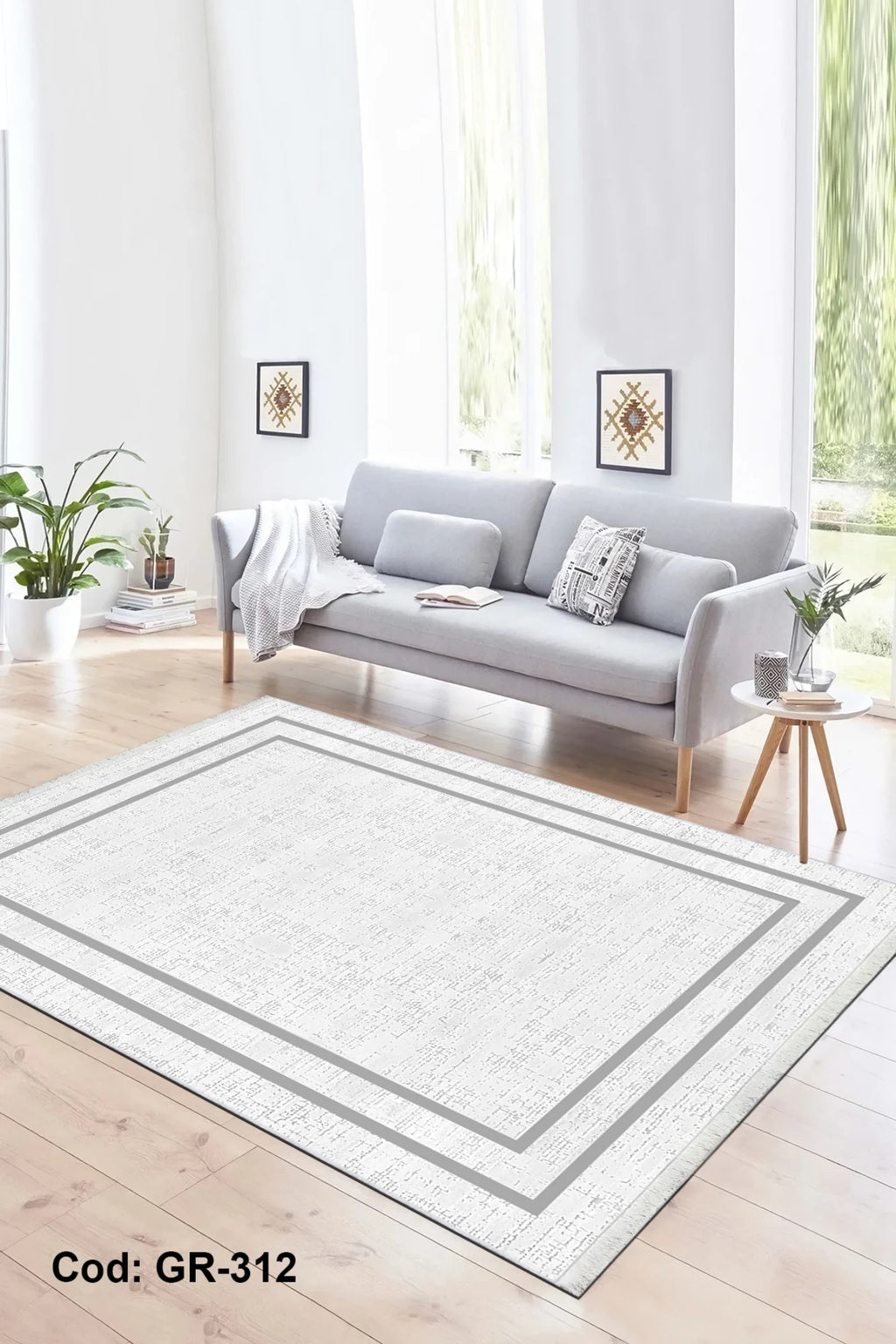 6m2 Dijital Baskı Kaymaz Taban Salon Halısı