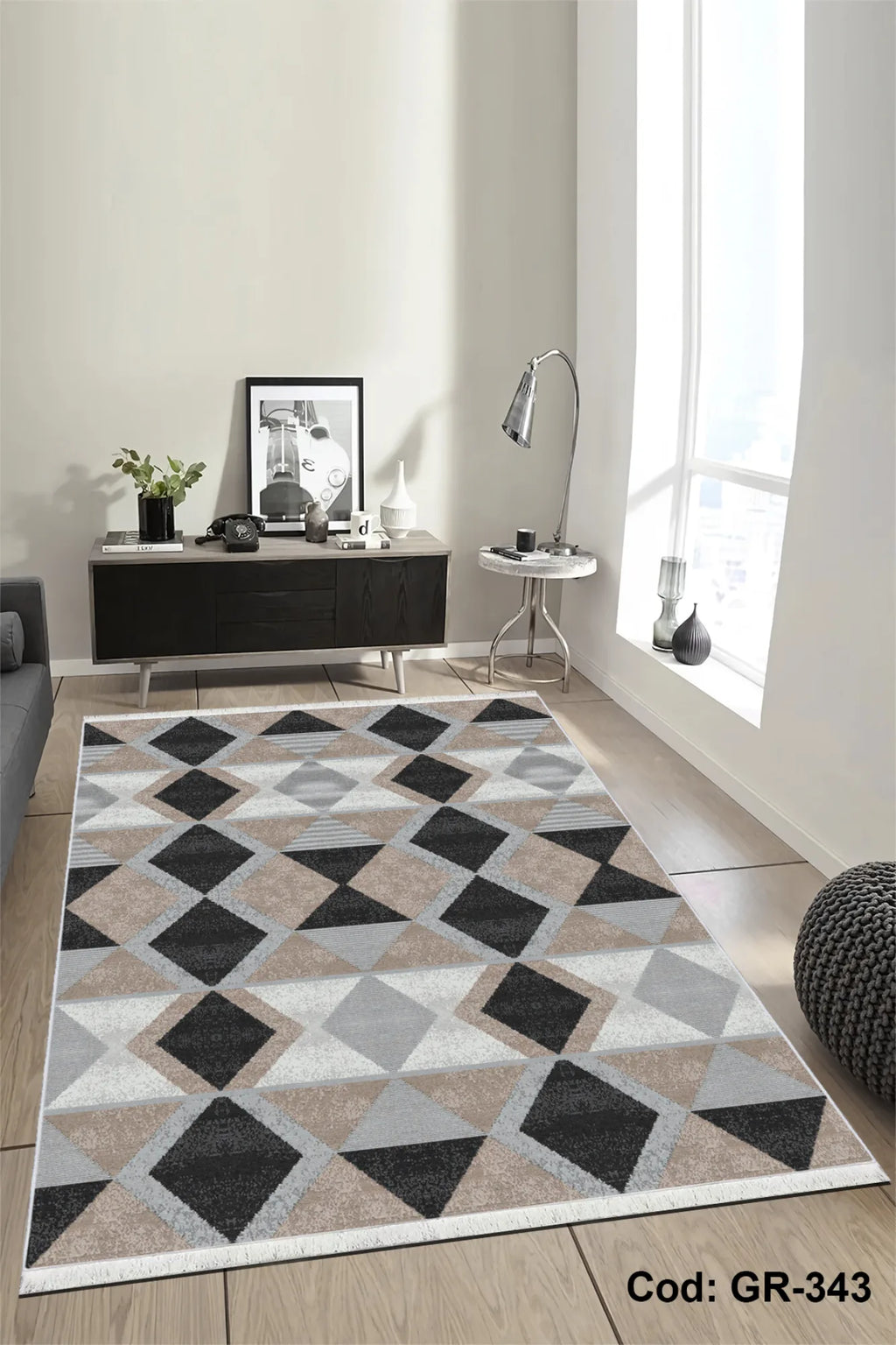 siyah salon halısı doku detayı kaymaz taban