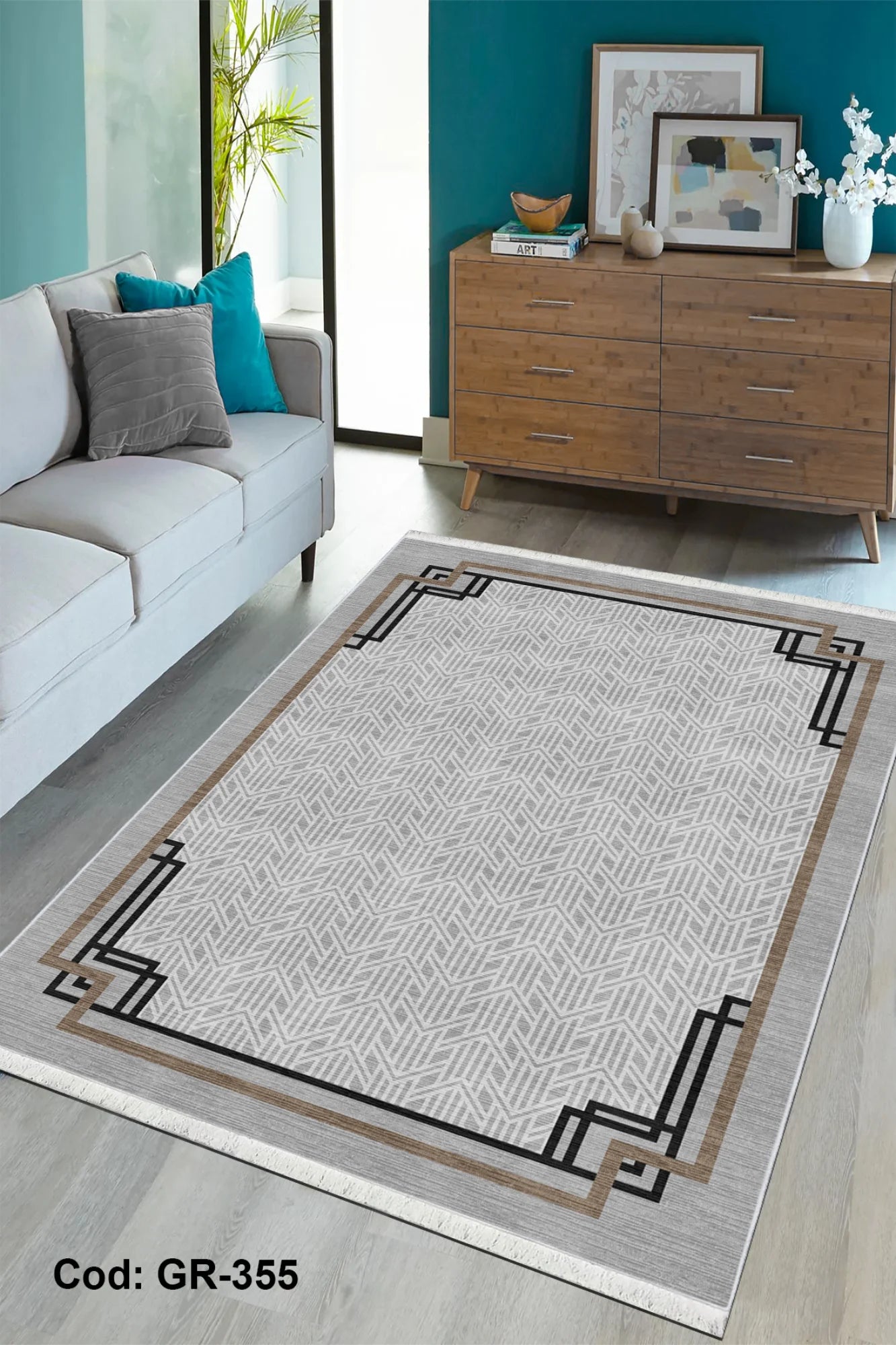 Makinede Yıkanabilir Kaymaz Taban Salon Halısı