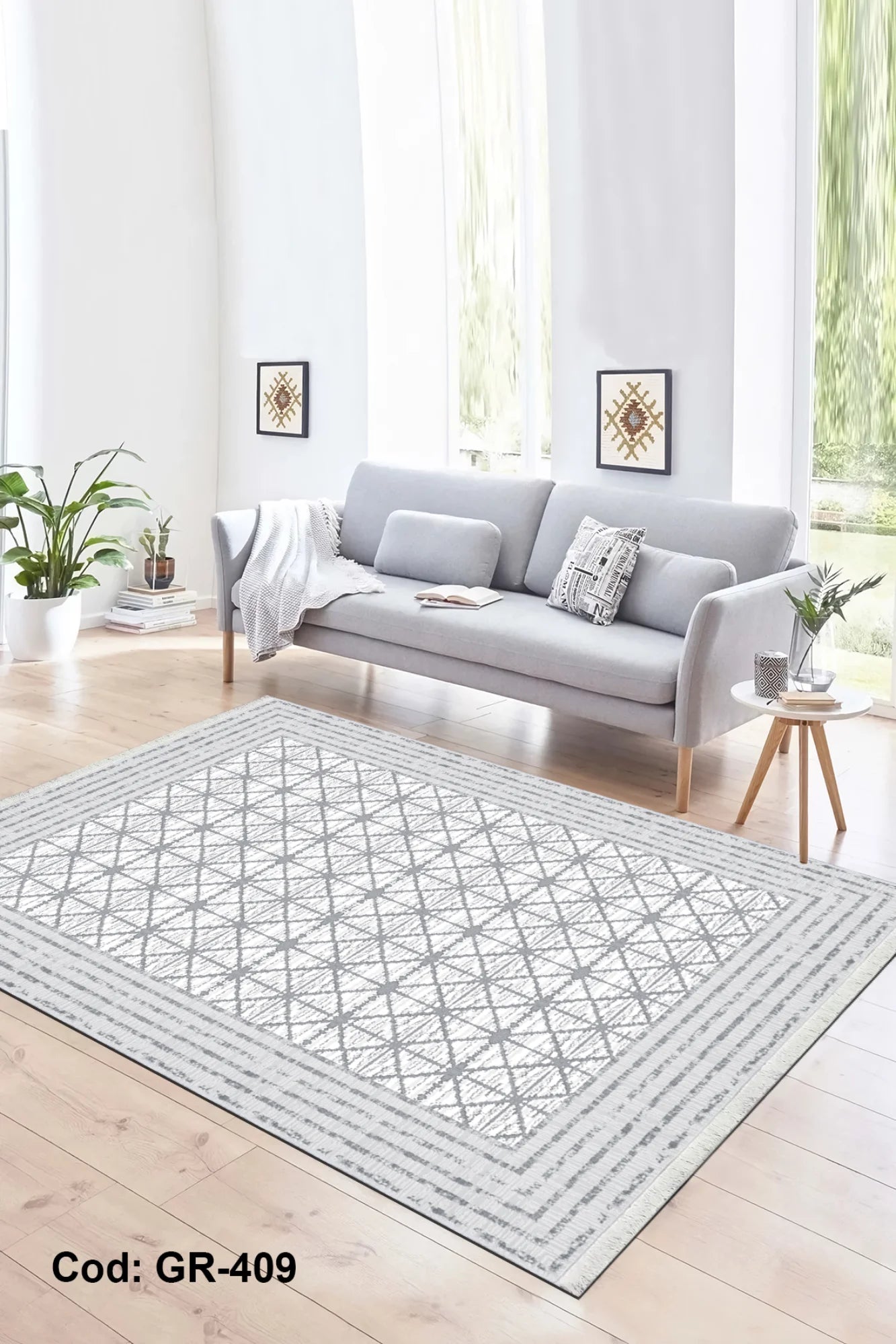 Makinede Yıkanabilir Kaymaz Taban Salon Halısı