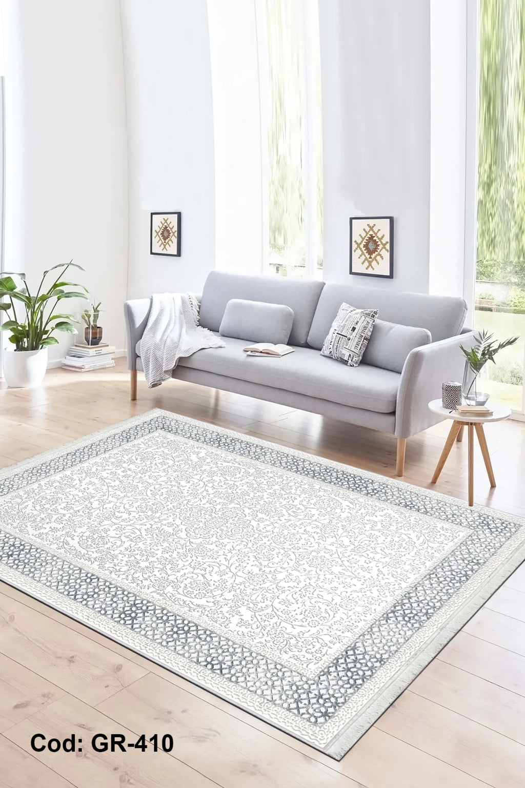 gri salon halısı doku detayı kaymaz taban