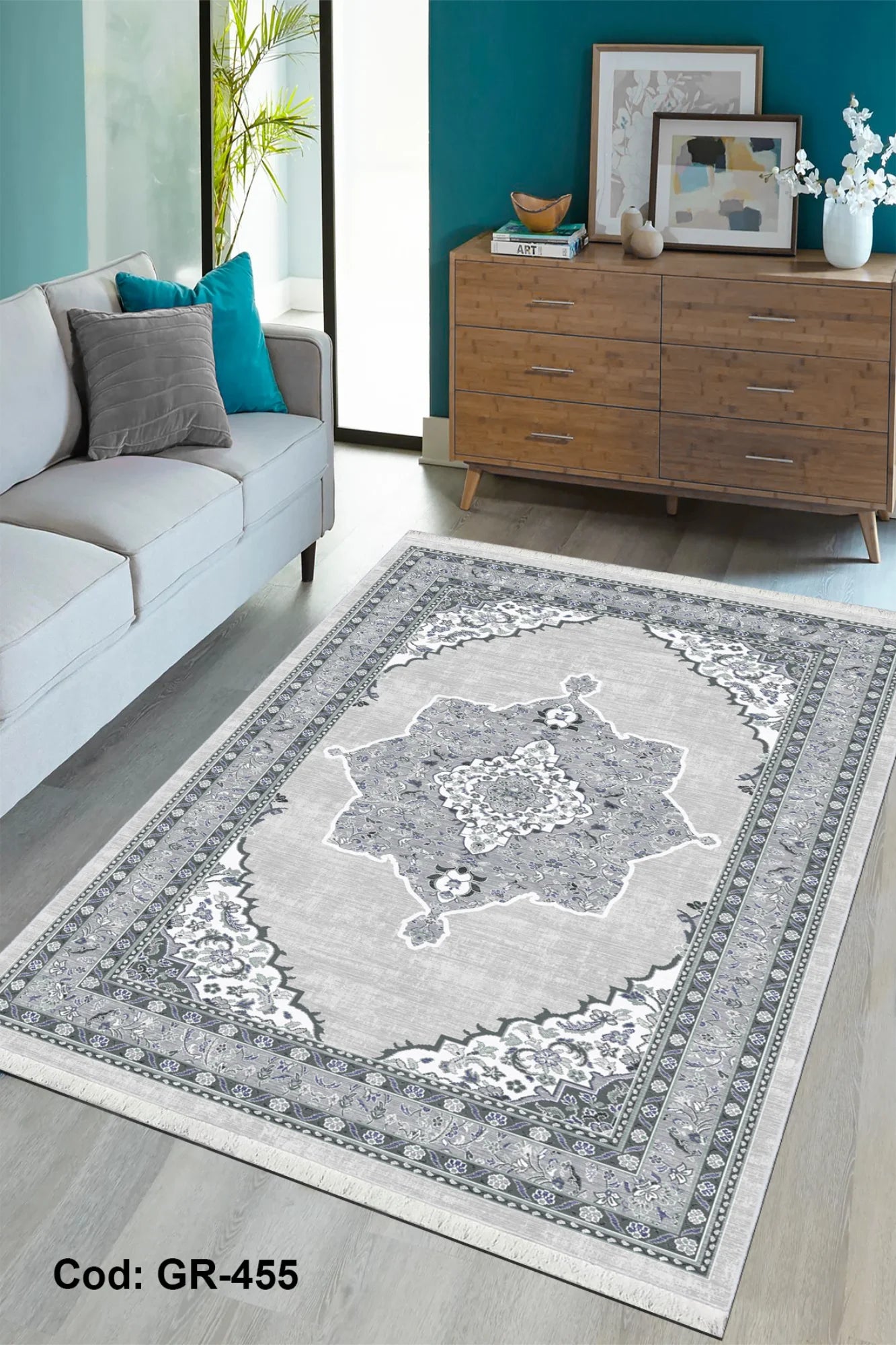 Makinede Yıkanabilir Kaymaz Taban Salon Halısı