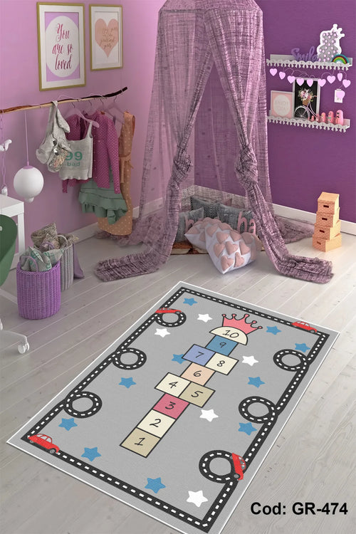 çok renkli salon halısı doku detayı kaymaz taban