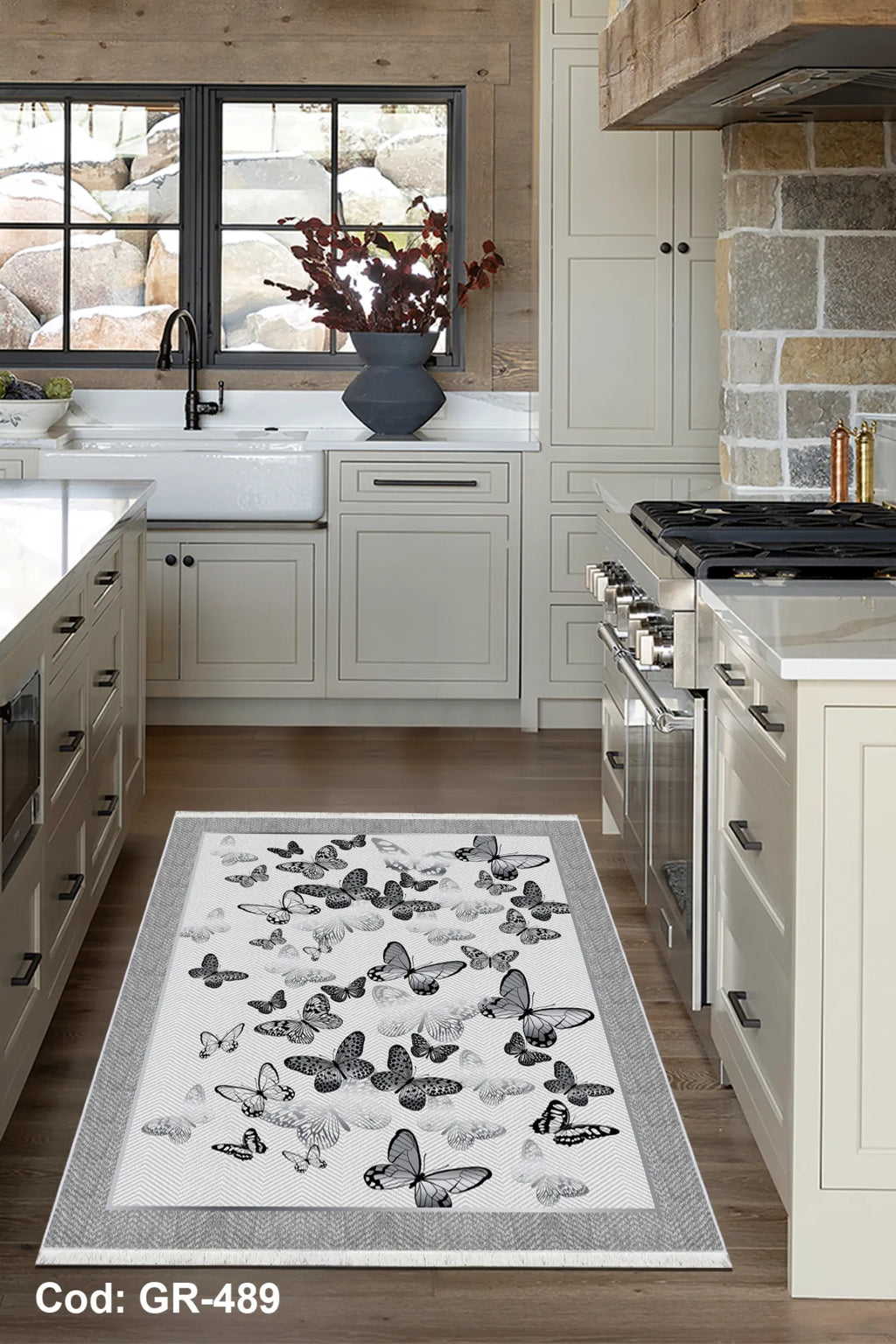 gri salon halısı doku detayı kaymaz taban