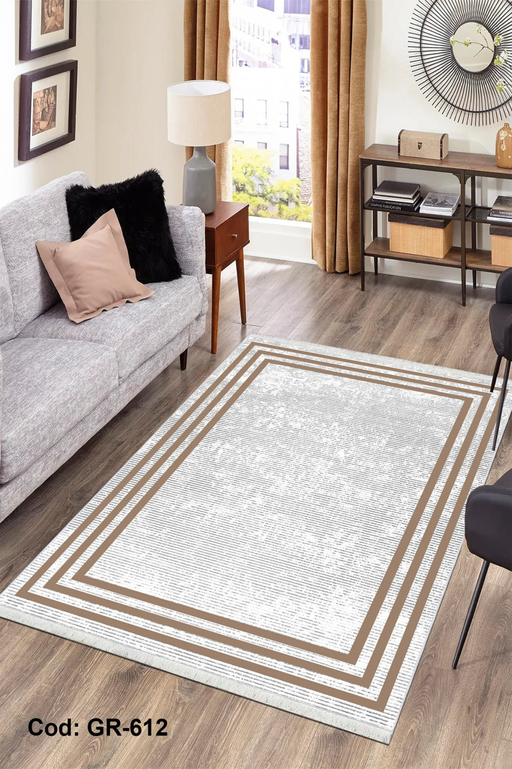 6m2 Dijital Baskı Kaymaz Taban Salon Halısı