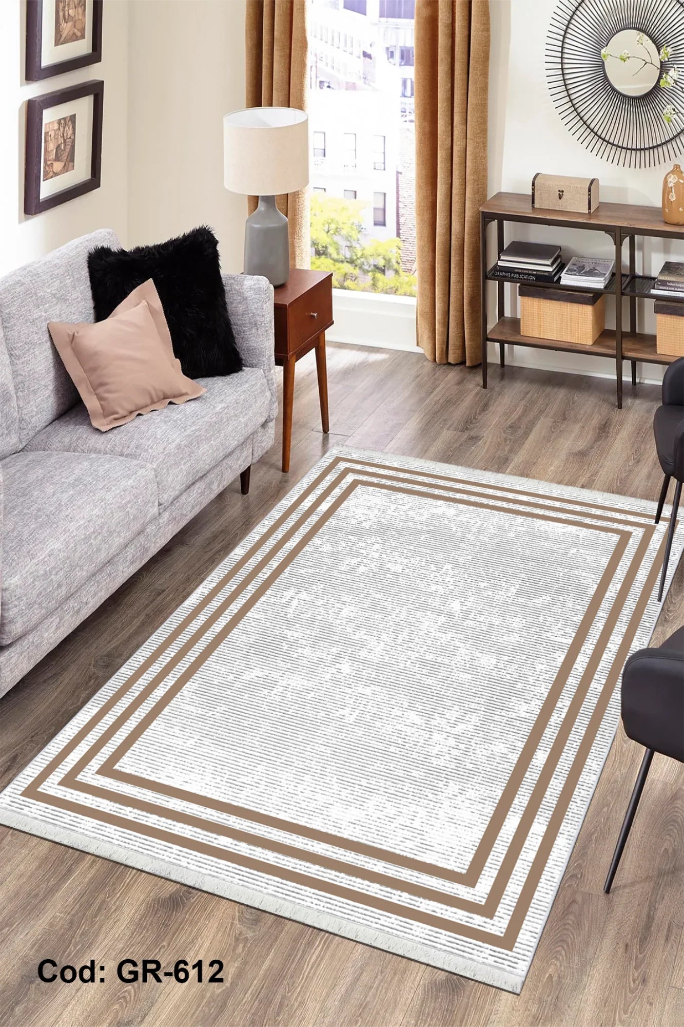 6m2 Dijital Baskı Kaymaz Taban Salon Halısı