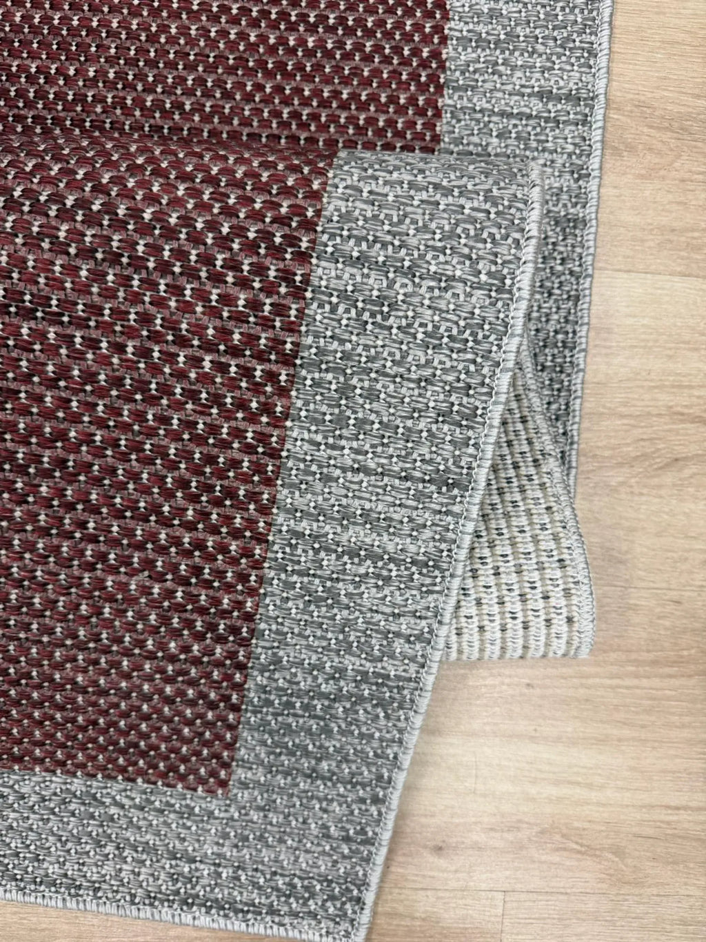 bordo sisal halı doku detayı makine dokuma
