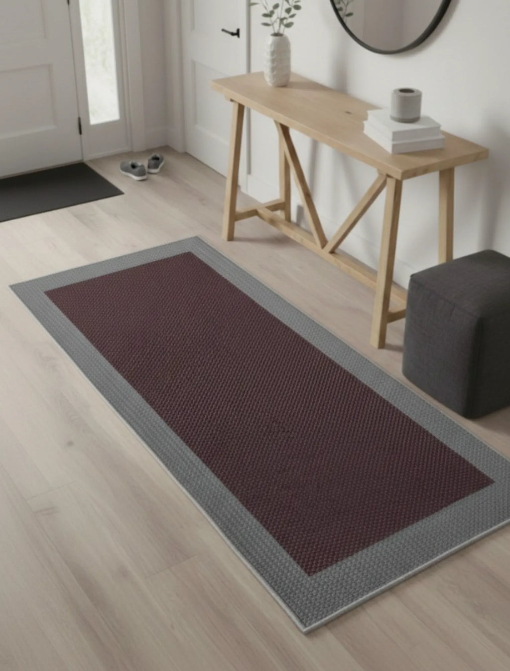 bordo sisal halı doku detayı makine dokuma