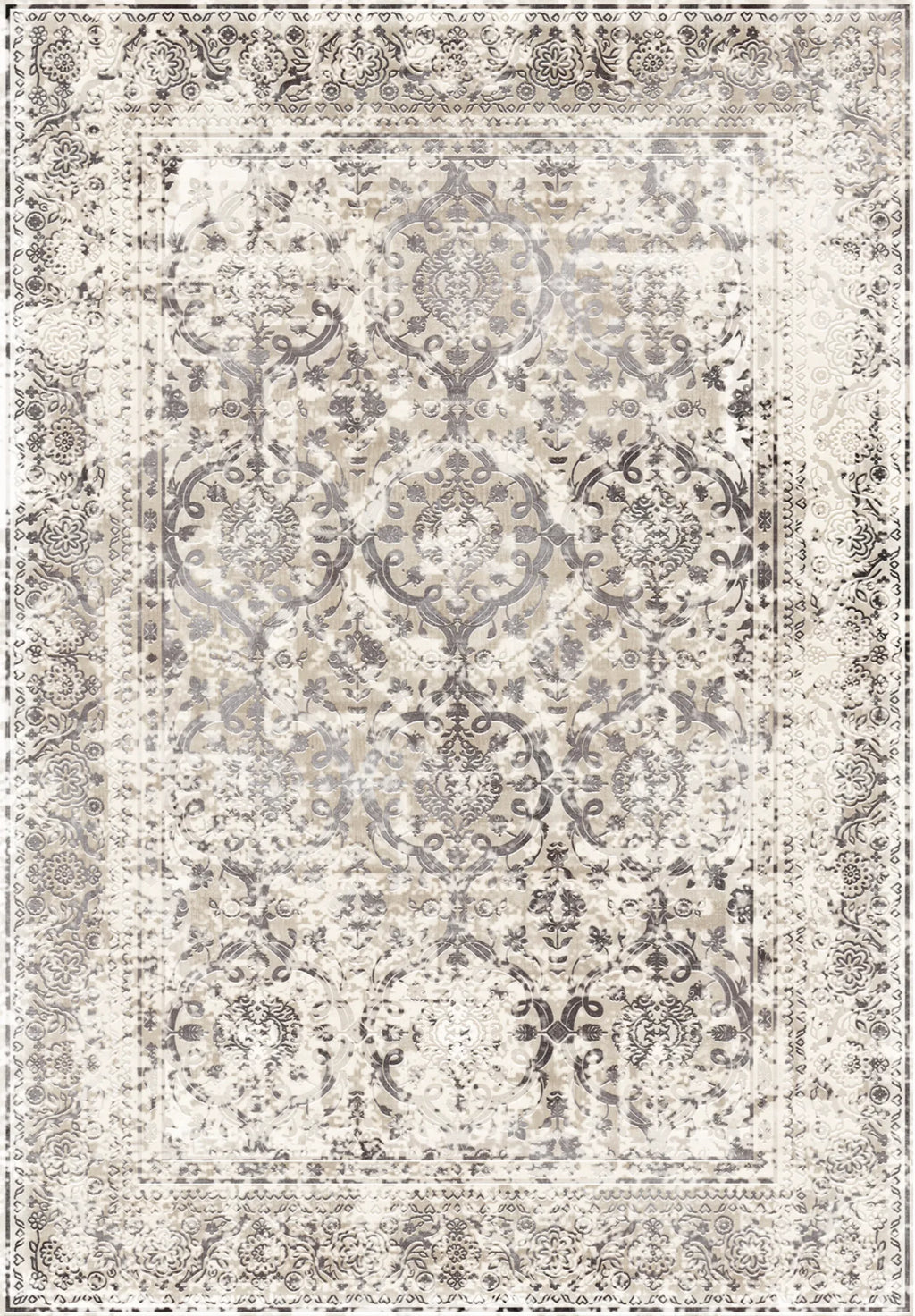 vizon yuvarlak halı kaymaz taban dijital baskı 80-200 cm