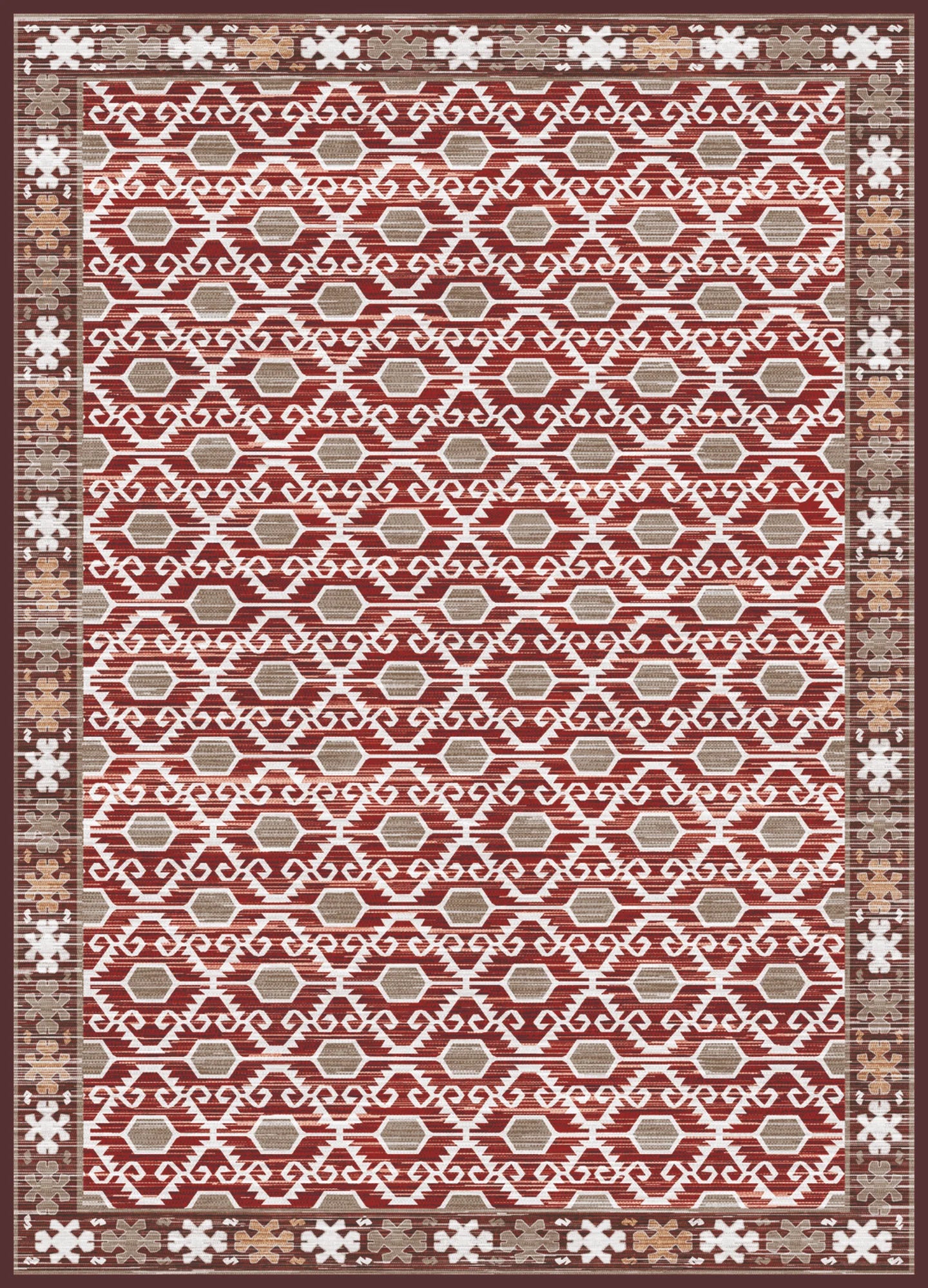 Dijital Baskı Pamuk Dokuma Taban Yolluk