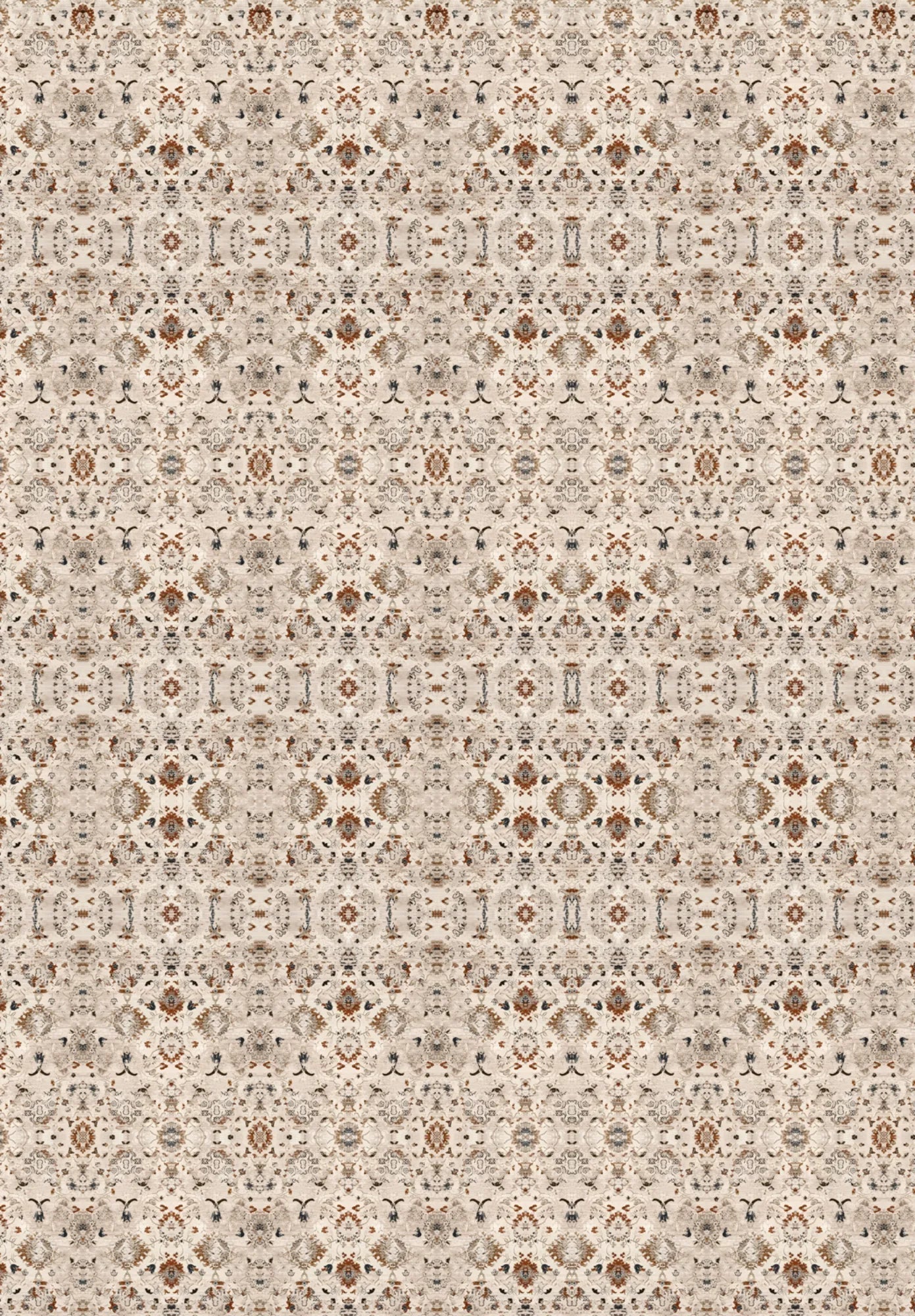 Eflatun Dijital Baskı Pamuk Dokuma Taban Modern Desen Halı