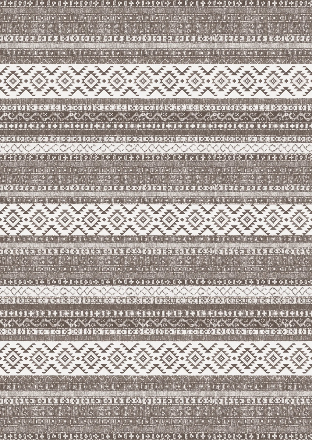 kahverengi yuvarlak halı kaymaz taban dijital baskı 80-200 cm