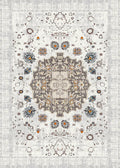 gri yuvarlak halı kaymaz taban dijital baskı 80-200 cm