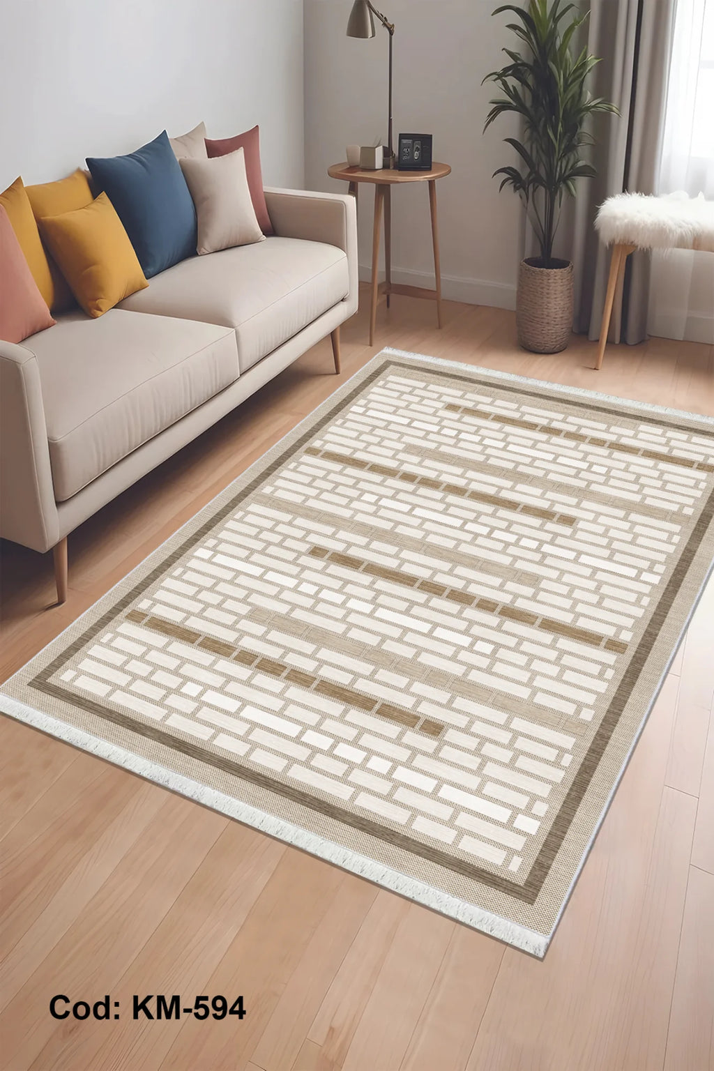 6m2 Dijital Baskı Kaymaz Taban Salon Halısı