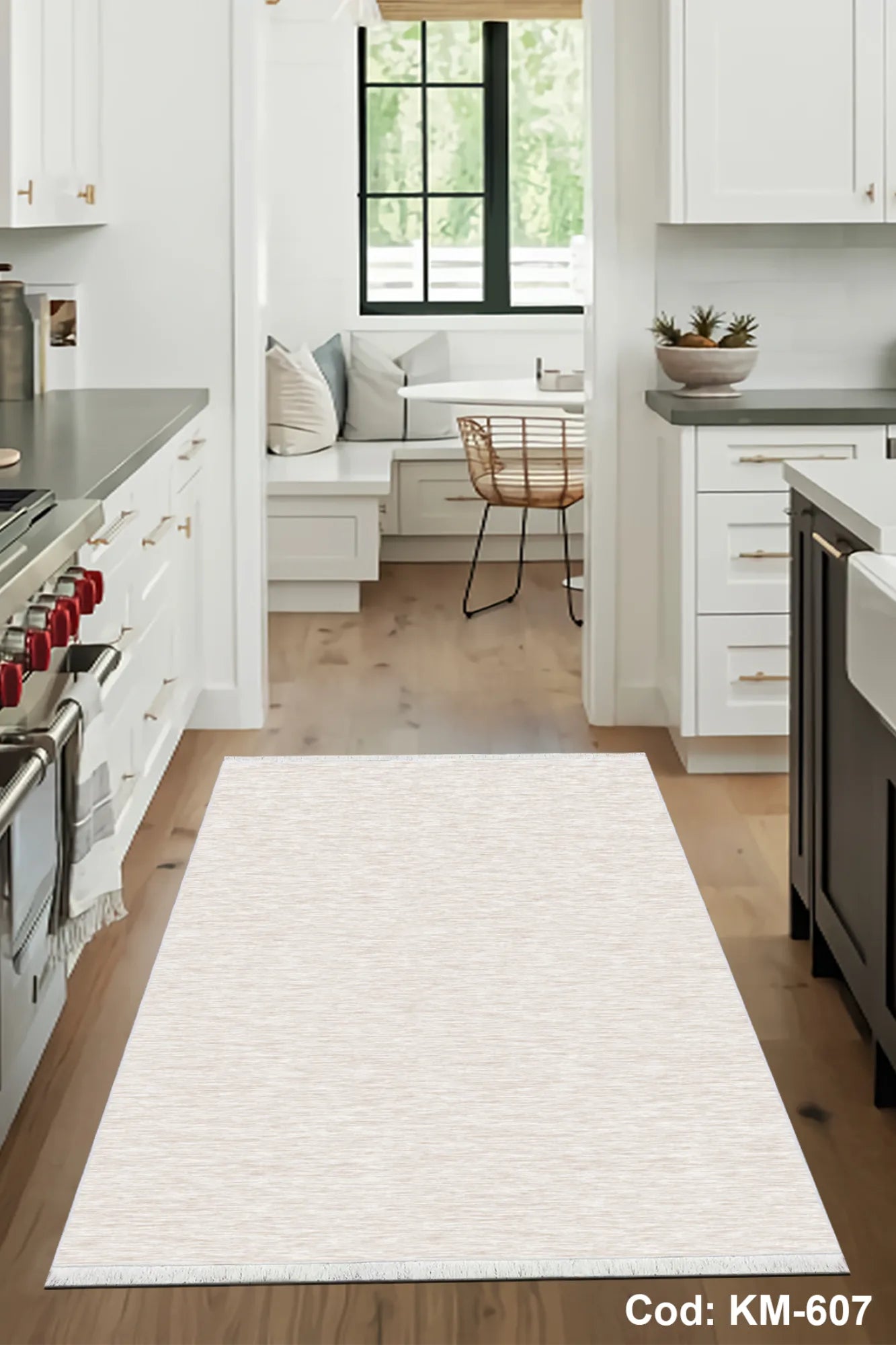 Eflatun Dijital Baskı Pamuk Dokuma Taban Modern Desen Halı