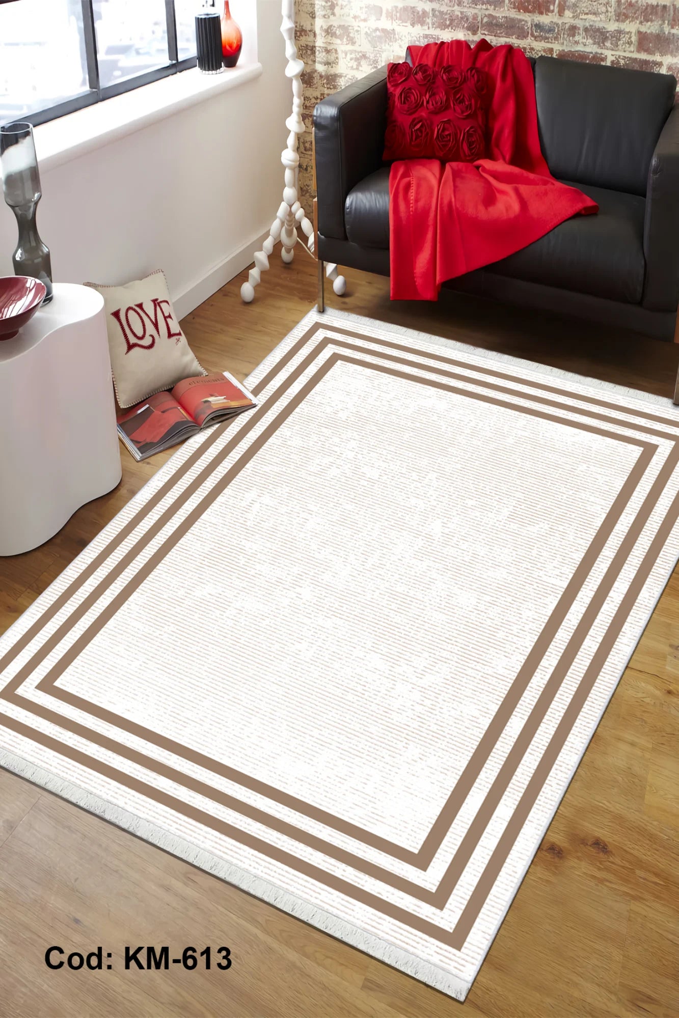 6m2 Dijital Baskı Kaymaz Taban Salon Halısı