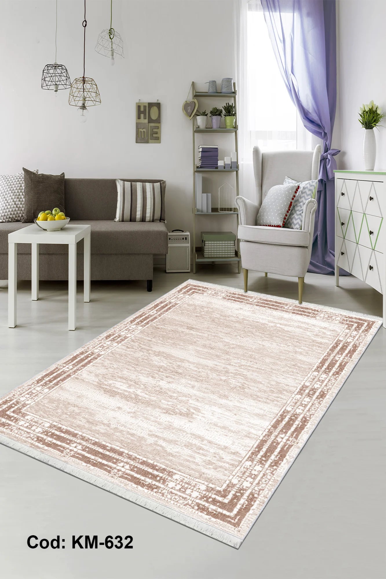 Makinede Yıkanabilir Kaymaz Taban Salon Halısı