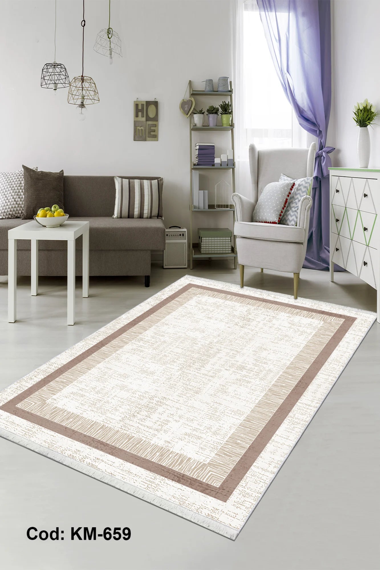 6m2 Dijital Baskı Kaymaz Taban Salon Halısı